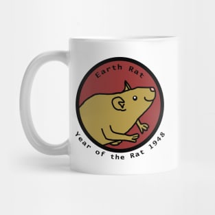 Year of the Rat 1948 76th Birthday Mug